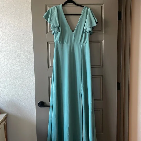 birdy grey hannah crepe dress Desert Rose Bridesmaid Dress Crepe Size XS